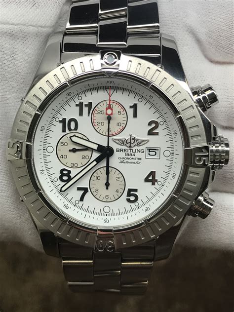 breitling super avenger a13370 white